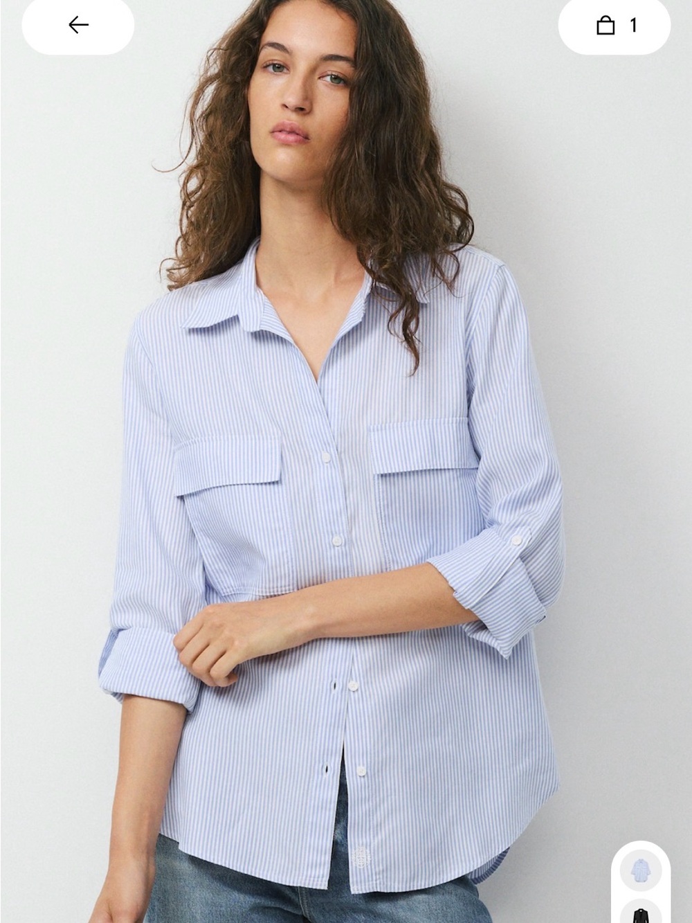 Aritzia Babaton Utility Shirt - Linen Button-Up